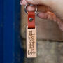 Engraved 'The Best Is Yet To Come' Wooden Keyring, thumbnail 1 of 4