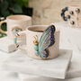 3D Butterfly Mug With 24ct Gold And Striped Handle, thumbnail 1 of 3