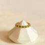Emerald Green Birthstone Ring Art Deco Jewellery, thumbnail 5 of 6