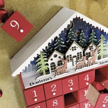 Fill Your Own Personalised LED House Advent Calendar, 4 of 7