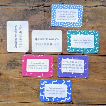 30 Family Question Cards To Make You Think And Talk By Creative and ...