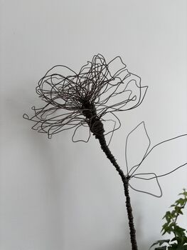 Handmade Wire Peonie Flower, 3 of 11