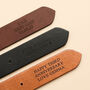 Personalised Men's Leather Belt With Secret Message, thumbnail 3 of 9