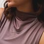 Sterling Silver Shimmer Link Necklace, thumbnail 2 of 9