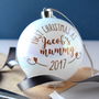 Personalised Copper First Christmas Bauble, thumbnail 1 of 2