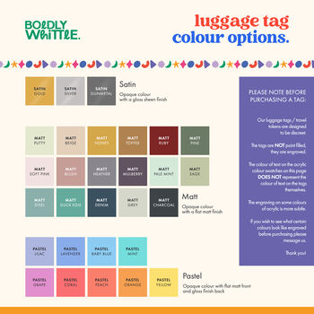 Personalised Square Plane Luggage Tag, 3 of 4