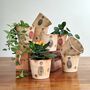 Birth Flower Pottery Plant Pot Gift Handmade Planter, thumbnail 6 of 10
