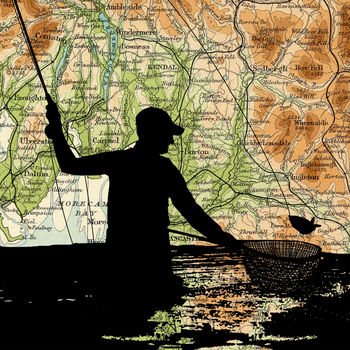 Fishing Over The Lake District Card, 3 of 3