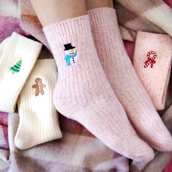 Christmas Relaxation Bed Socks Gift Box Set For Her, 4 of 11