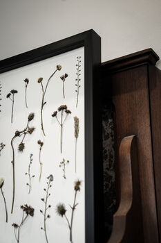 Original Pressed Flower Frame – Field Notes Botanical Wall Art A3, 5 of 8