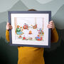 Personalised Forest Band Nursery Print, thumbnail 1 of 8
