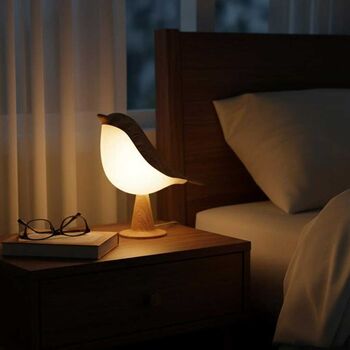 Bird Lamp Night Light, Dimmable Touch Contro, 2 of 5