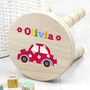 Personalised Kid’s Cute Car Wooden Stool, thumbnail 1 of 5