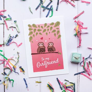 'To My Girlfriend' Valentines Day Card, 6 of 12