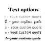 Personalised Custom Text Quote Song Art Print, thumbnail 6 of 8