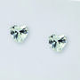 Silver Stud Earrings Heart Studs Mum Gift, thumbnail 2 of 4