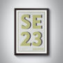 Se23 Forest Hill, London Postcode Typographic Print, thumbnail 7 of 7