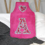 Liberty Initial Hot Water Bottle Cover, thumbnail 2 of 7