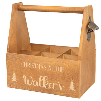 Personalised Christmas Wooden Caddy, 11 of 11