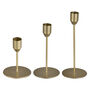 Gold Metal Dinner Candle Stick Holders, thumbnail 2 of 2