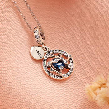 Sagittarius Necklace Silver December Birthstone Pendant, 2 of 6