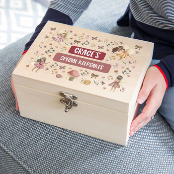 Personalised Fairy Keepsake Box Gift For Children, 5 of 6