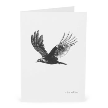 V Is For Vulture Card, 2 of 2