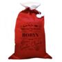 Personalised Luxury Pom Pom Special Delivery Red Sack, thumbnail 4 of 4