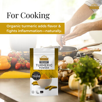 Ausha Organic Turmeric Powder 500g UK Certified Organic By Soil Association Great Taste Award 2023, 7 of 10