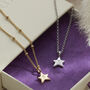 Initial Star Necklace In Silver Or Gold Vermeil, thumbnail 1 of 5