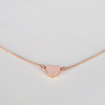 Little Gold Heart Necklace, 3 of 5