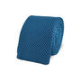 Wedding Handmade Polyester Knitted Pocket Square In Dark Teal, thumbnail 4 of 6