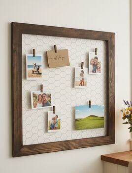 French Style Wire Memo Board With Matching Pegs, 8 of 9
