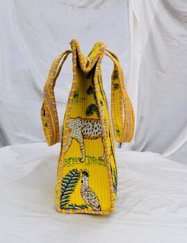 Yellow Zebra Tote Bag, 3 of 4