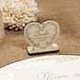 Floral Heart Freestanding Place Setting Decorations, thumbnail 2 of 3