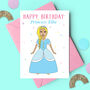 Princess Personalised Birthday Card, thumbnail 1 of 4