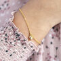 Gold Plated Heart Charm Bracelet, thumbnail 3 of 8