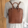 Women's Leather Backpack, thumbnail 2 of 4