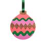 Purple Squiggle Bauble Christmas Tree Decoration, thumbnail 1 of 3