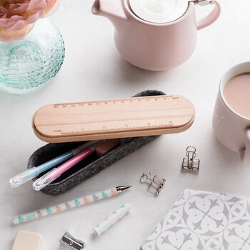 Wooden Pencil Case And Phone Stand, 2 of 4
