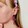 Pink Flamingo Glitter Resin Earrings / Tropical Summer Accessory / Earrings For Flamingo Lovers, thumbnail 5 of 5