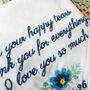 Personalised Wedding Date Handkerchief For Happy Tears, thumbnail 3 of 3
