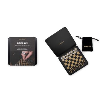 Iron And Glory 'Game On' Magnetic Travel Chess Set, 4 of 4