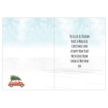 Personalised Driving Home For Christmas Card, 3 of 4
