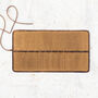 Personalised Leather And Canvas Brush And Pencil Roll, thumbnail 7 of 8