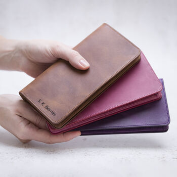 Personalised Leather Phone Wallet, 7 of 8