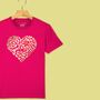 'Leopard Heart Of Hearts' Kids T Shirt, thumbnail 4 of 7