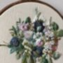 Personalised Hand Embroidered Wedding Bouquet Keepsake Cotton 2nd Anniversary Gift, thumbnail 9 of 11