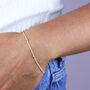 Beaded Fine Satellite Chain Bracelet, thumbnail 2 of 11