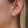 Sterling Silver Birthstone Earrings, thumbnail 3 of 7